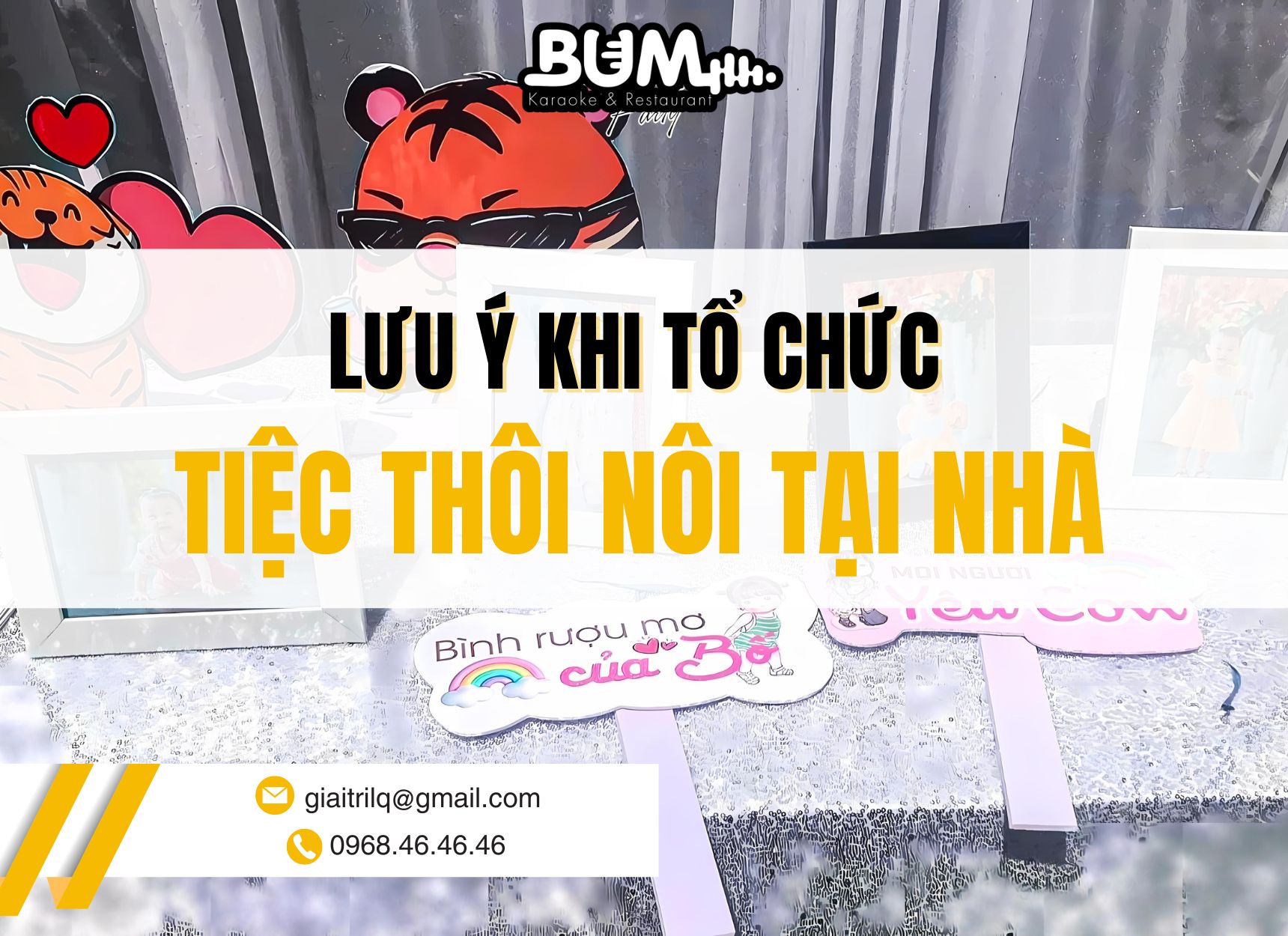 Lưu ý khi tổ chức tiệc thôi nôi tại nhà